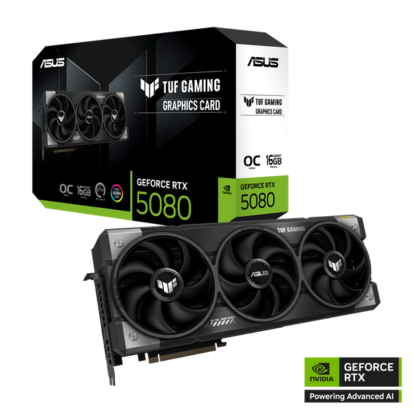 VGA ASUS RTX 5080 TUF Gaming OC 16GB GDDR7