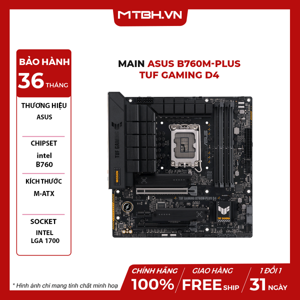 Main ASUS B760M-PLUS TUF GAMING D4