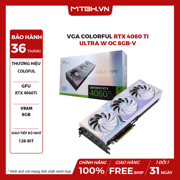 VGA COLORFUL RTX 4060 TI ULTRA W OC 8GB-V