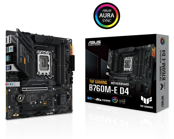 Main Asus B760M-E DDR4 TUF Gaming