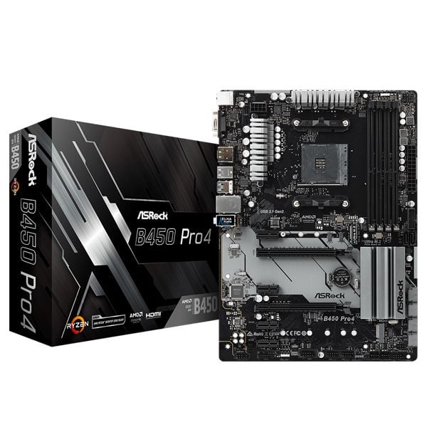 MAIN ASROCK B450 PRO4 NEW
