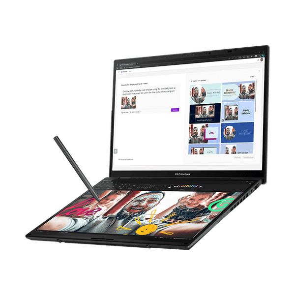 LAPTOP ASUS ZENBOOK DUO OLED UX8406MA-PZ307W Intel Core Ultra 7 155H | 16GB RAM | 512GB SSD | Intel Arc Graphics | 2x 14' 3K OLED 100% DCI-P3 Touch | Win 11