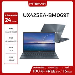 LAPTOP ASUS ZENBOOK UX425EA-BM069T i5-1135G7 | 8GB RAM | 512GB SSD | Intel Iris Xe Graphics | 14'' FHD | Win 10 FPT