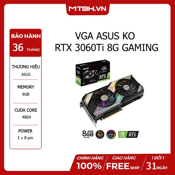 VGA ASUS KO RTX 3060 Ti 8G GAMING