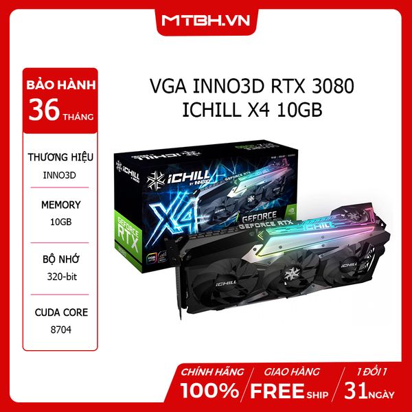 VGA INNO3D RTX 3080 ICHILL X4 10GB