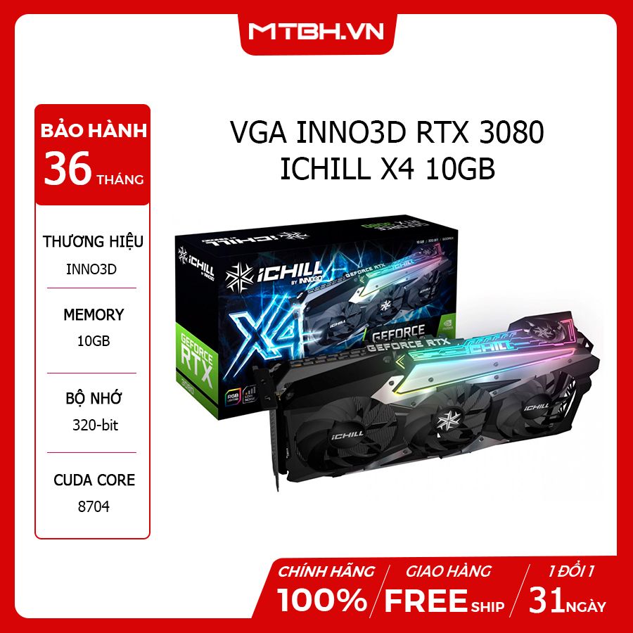 VGA INNO3D RTX 3080 ICHILL X4 10GB