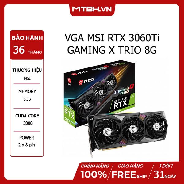 VGA MSI RTX 3060 Ti GAMING X TRIO