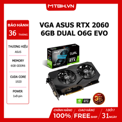 VGA ASUS RTX 2060 6GB DUAL O6G EVO