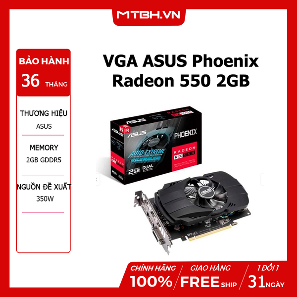VGA ASUS Phoenix RADEON 550 2GB