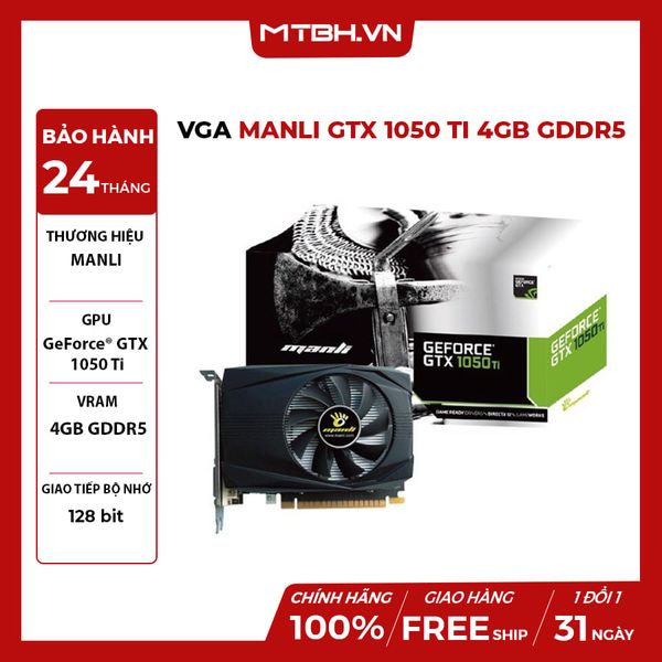 VGA MANLI GTX 1050 Ti 4GB GDDR5