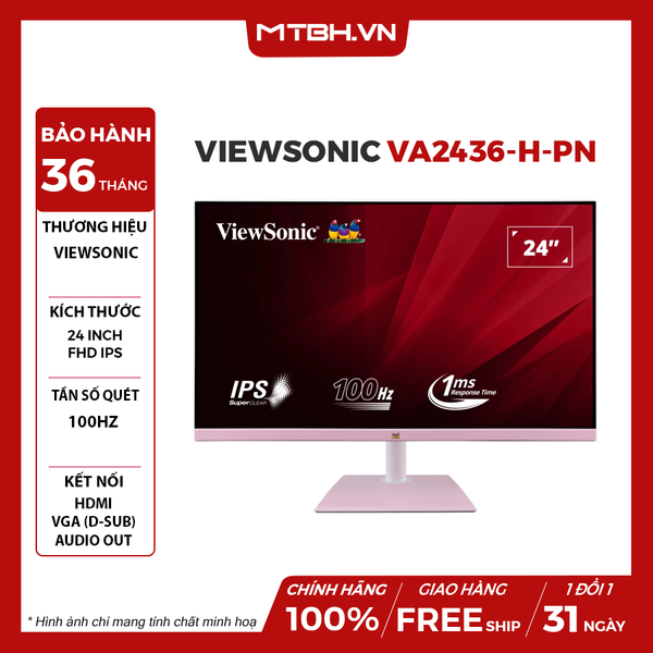 MÀN HÌNH LCD VIEWSONIC VA2436-H-PN 24