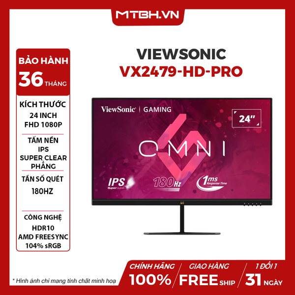 MÀN HÌNH LCD VIEWSONIC VX2479-HD-PRO 24