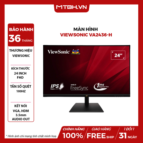 MÀN HÌNH LCD VIEWSONIC VA2436-H 24