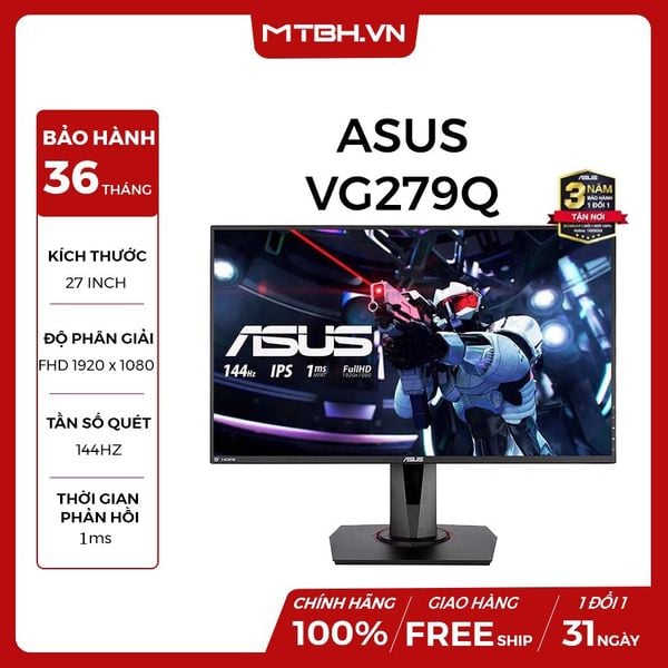 MÀN HÌNH LCD ASUS 27 INCH TUF GAMING VG279Q 144Hz Gsync compatible