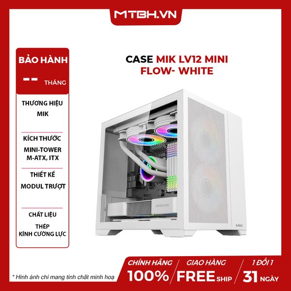 CASE MIK LV12 MINI FLOW GAMING WHITE