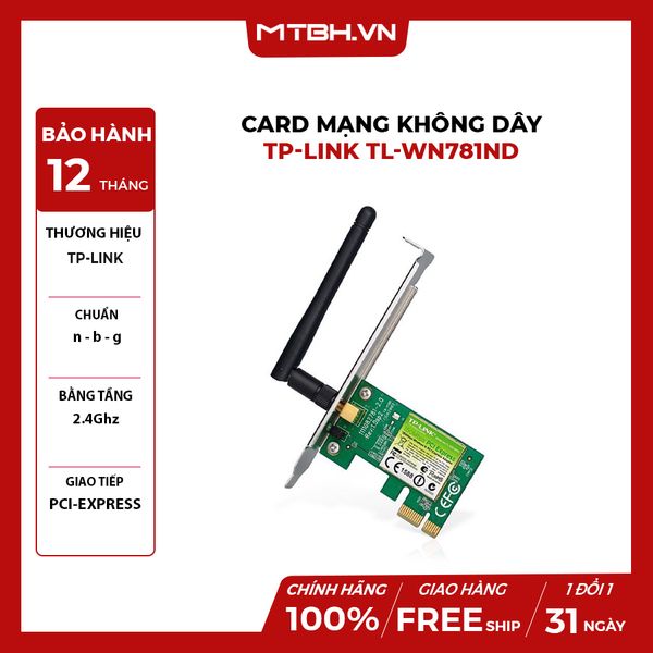 Card Mạng Không Dây TP-Link TL-WN781ND