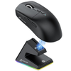 CHUỘT GAMING KHÔNG DÂY ATTACK SHARK X6 BLACK - PIXART PAW3395 | SIÊU NHẸ | 3 MODE | DOCK
