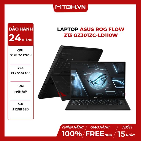 LAPTOP ASUS ROG FLOW Z13 GZ301ZC-LD110W CORE i7-12700H | RTX 3050 4GB | 16GB RAM | 512GB SSD | 13.4