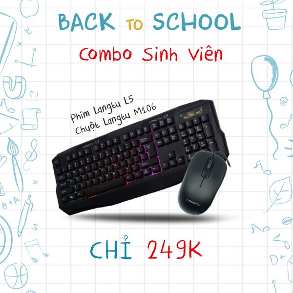 BỘ COMBO PHÍM CHUỘT LANGTU BTS 2019