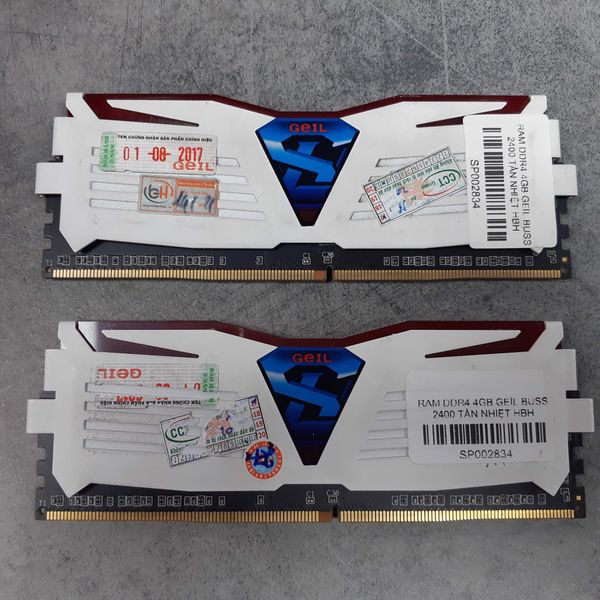 RAM DDR4 4GB GEIL BUSS 2400 TẢN NHIỆT HBH
