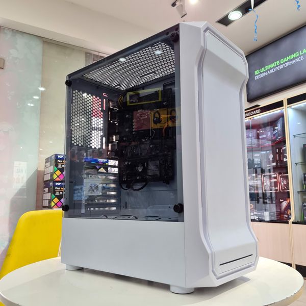 CASE MIK AH01 METAL WHITE GAMING KÍNH CƯỜNG LỰC 2ND