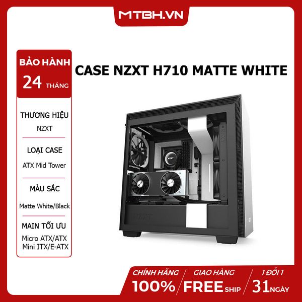 CASE NZXT H710 MATTE WHITE