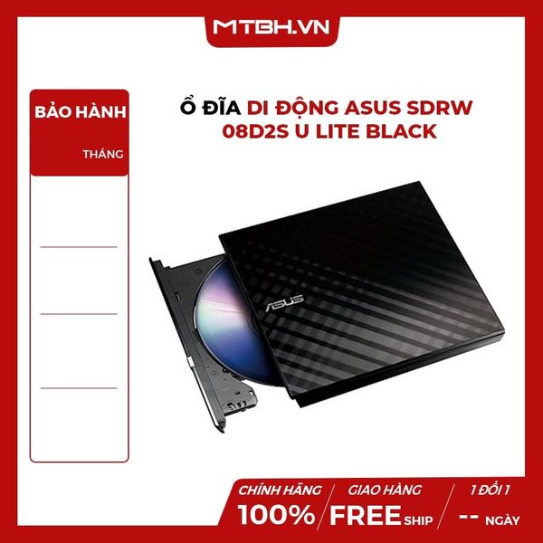 Ổ ĐĨA DI ĐỘNG ASUS SDRW 08D2S U LITE BLACK