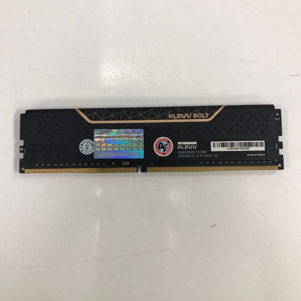 RAM DDR4 8GB KLEVV BOLT BUSS 3000Mhz BLACK BH 1TH