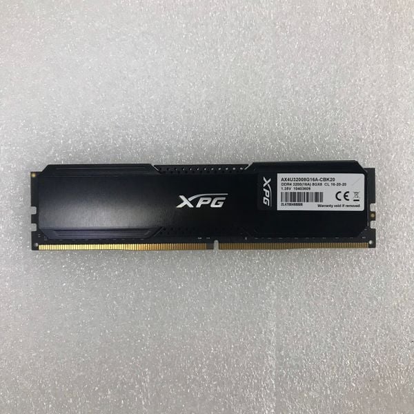 RAM DDR4 8GB ADATA XPG GAMMIX D20 BUSS 3200 BH 1 THÁNG