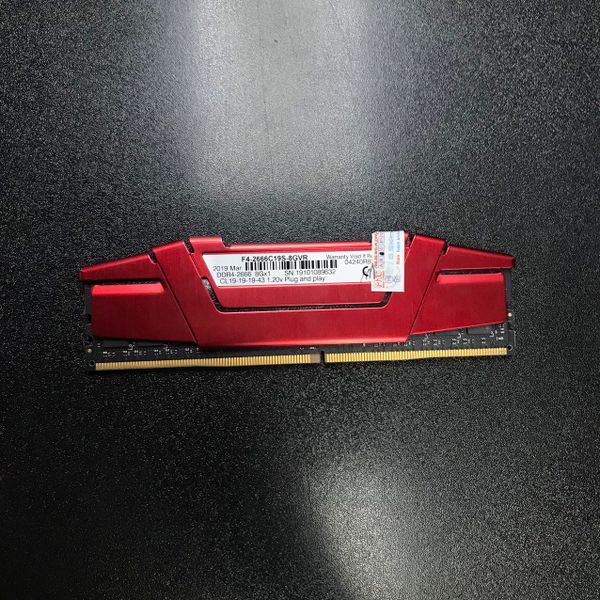 RAM DDR4 8GB GSKILL RIPJAW V BUSS 2666 (F4-2666C19S-8GVR) CÒN BH