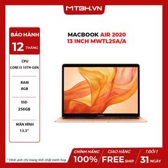 APPLE MACBOOK AIR 2020 13 INCH MWTL2SA/A | CORE I3 10TH-GEN | 8GB RAM | 256GB SSD | RETINA DISPLAY | GOLD