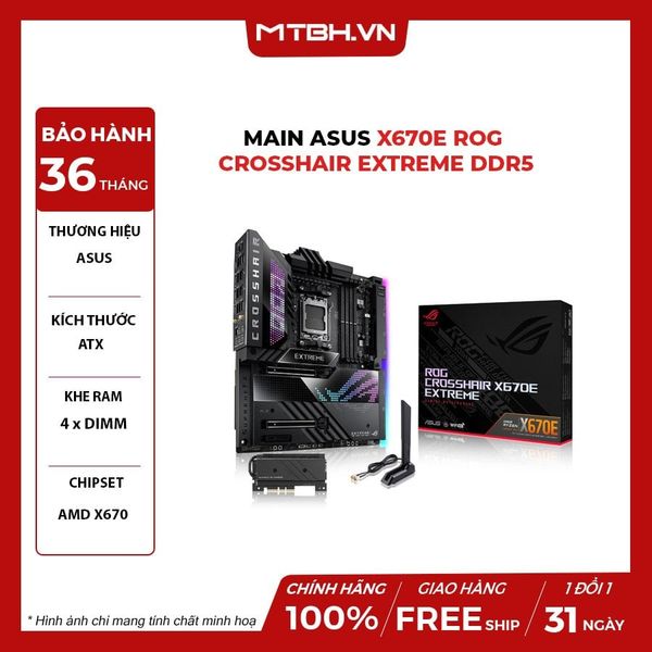 Main ASUS X670E ROG CROSSHAIR EXTREME DDR5