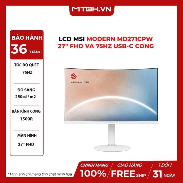 MÀN HÌNH LCD MSI MODERN MD271CPW 27