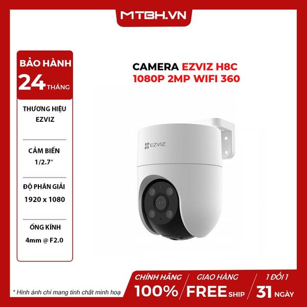 Camera Wifi EZVIZ H8C 1080P 2MP WiFi 360