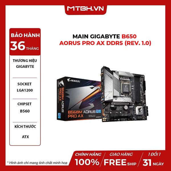 MAIN GIGABYTE B650 AORUS PRO AX DDR5 (rev. 1.0)