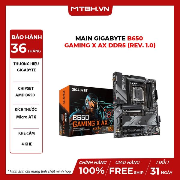MAIN GIGABYTE B650 GAMING X AX DDR5 (rev. 1.0)