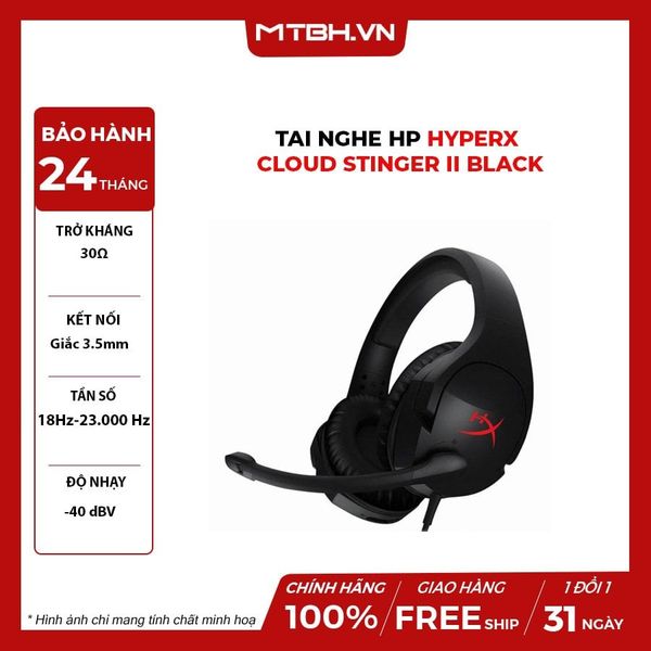 TAI NGHE HP HYPERX CLOUD STINGER II BLACK