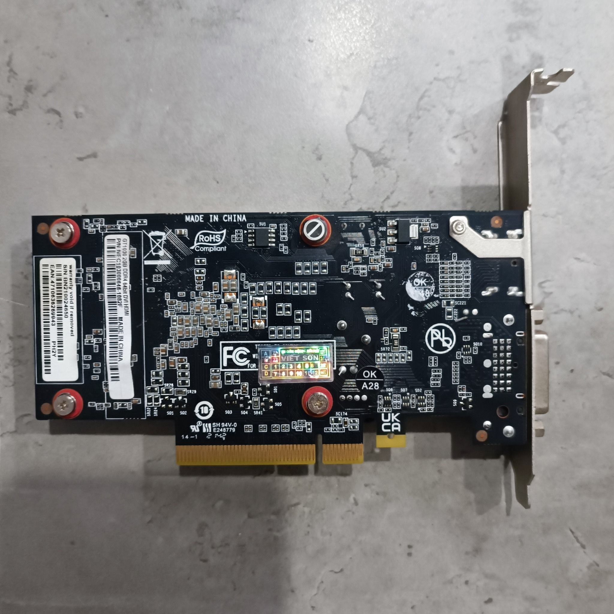 VGA PALIT GT 1030 2GB BH 1 THÁNG – Máy Tính Biên Hòa