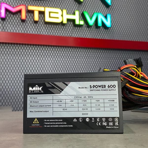 NGUỒN MIK S-POWER 600W BH 1 THÁNG