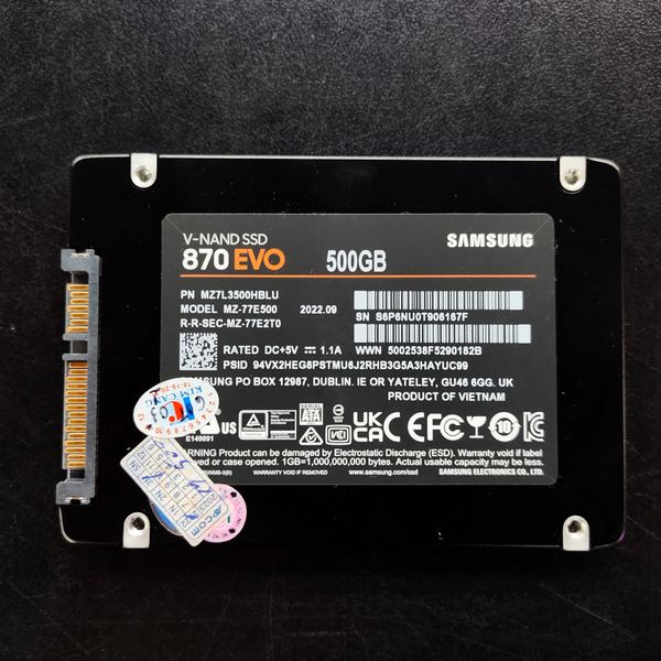 SSD Samsung 870 EVO 500GB SATA III BH 1 THÁNG