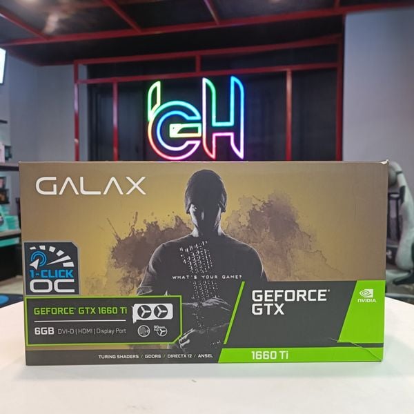 VGA Galax GTX 1660 Ti (1 Click OC) BH HÃNG T8/2025