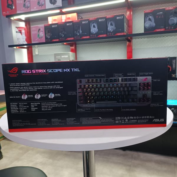 Bàn phím Asus ROG Strix Scope NX TKL Red sw - BH 1 THÁNG