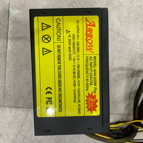NGUỒN ARROW AHA 650W BH 1 THÁNG