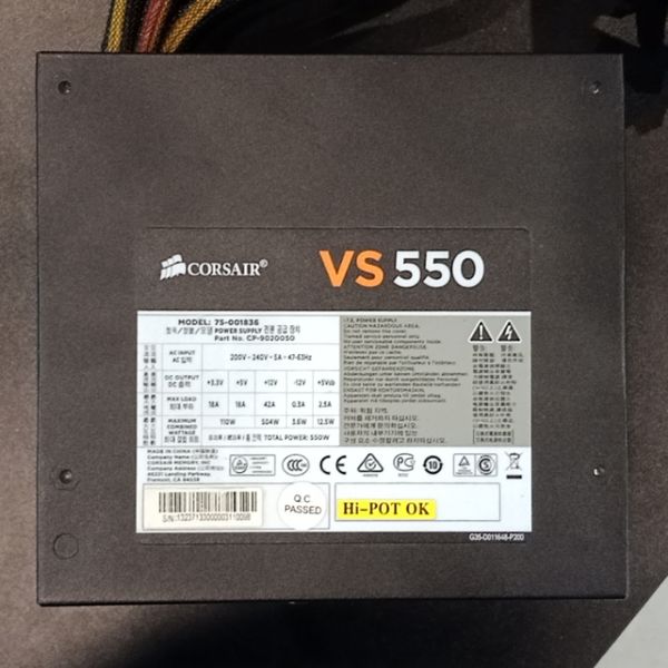 PSU CORSAIR VS550 550W BH 1 THÁNG