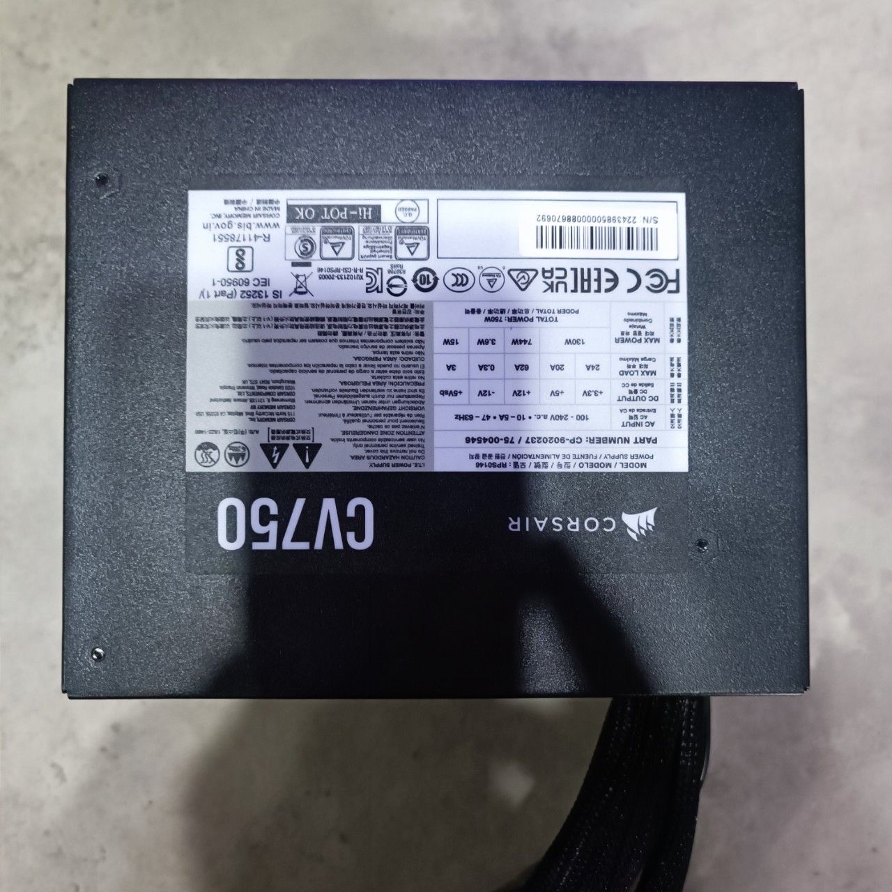 PSU Corsair CV750 750W BH 1 THÁNG – Máy Tính Biên Hòa