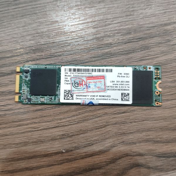 SSD INTEL 180GB m.2 BH 1 THÁNG