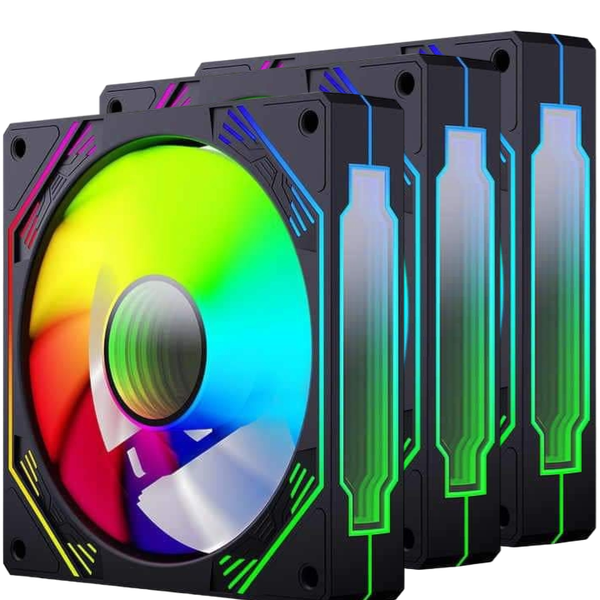 FAN CASE F3 PRO ARGB BLACK - KIT 3 CÁI | LED VÔ CỰC | SYNC MAIN