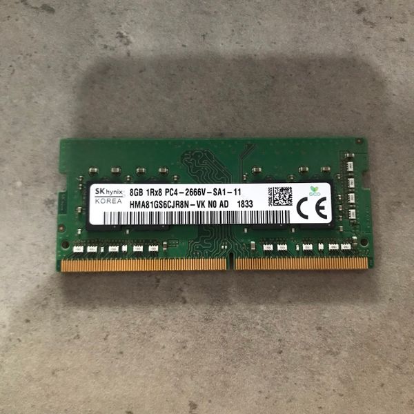 RAM LAPTOP DDR4 8GB SK HYNIX / KINGSTON / SAMSUNG BUS 2666MHz - 2ND BH 1TH