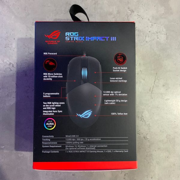 Chuột Asus ROG Strix Impact III