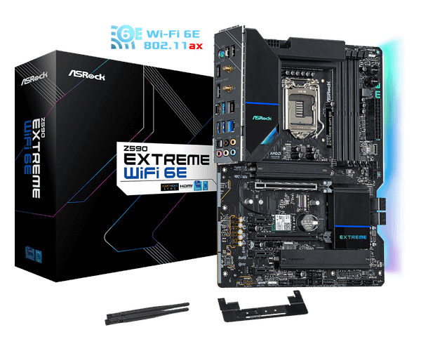 Main ASROCK Z590 EXTREME WiFi 6E (Intel Z590, Socket 1200, ATX, 4 khe Ram DDR4)
